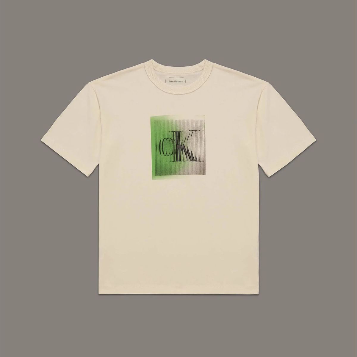 CALVIN KLEIN - Polera Niño Shifted Ck Verde Calvin Klein