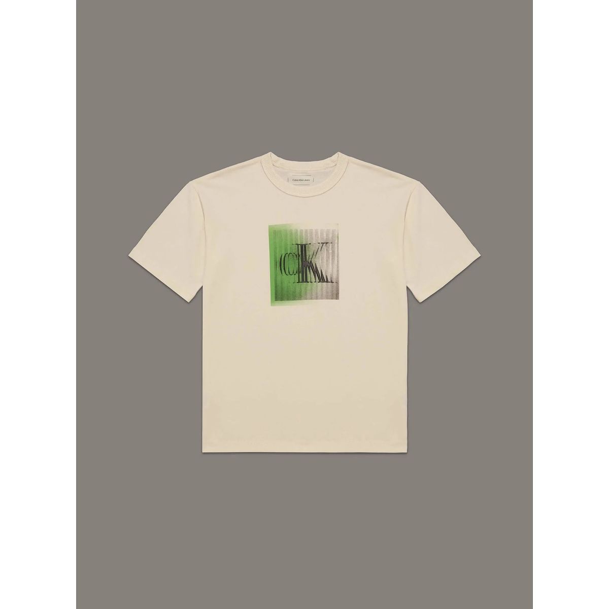 CALVIN KLEIN - Polera Niño Shifted Ck Verde Calvin Klein