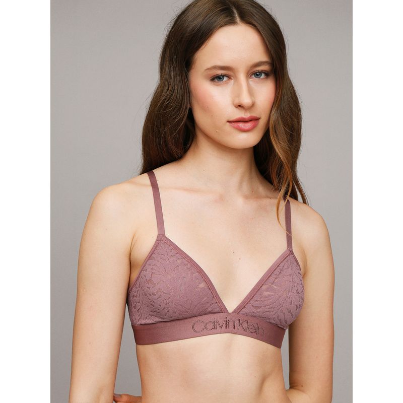 CALVIN KLEIN - Bralette Triángulo Intrinsic Unlined Morado Calvin Klein