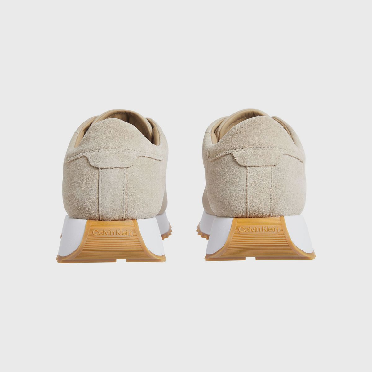 CALVIN KLEIN - Zapatillas Low Top Lace Up Suede Beige Calvin Klein