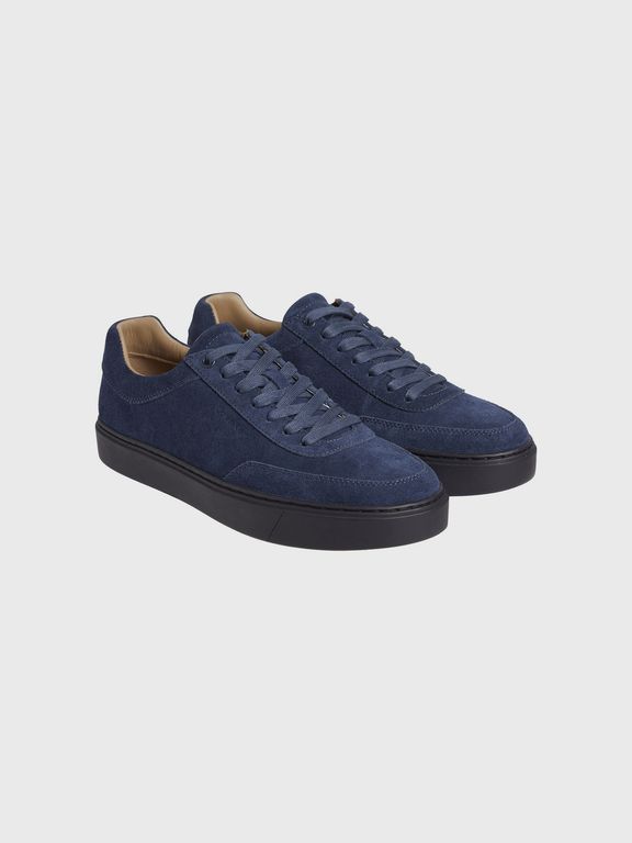 Zapatillas Lace Up Suede Azul