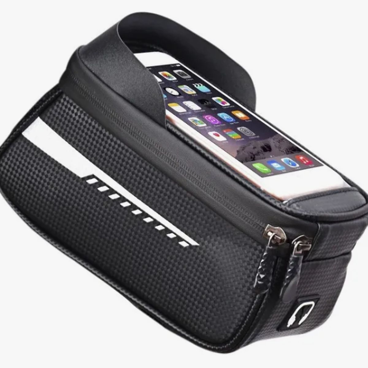 GENERICO - Bolso Porta Celular Para Bicicleta Impermeable Negro