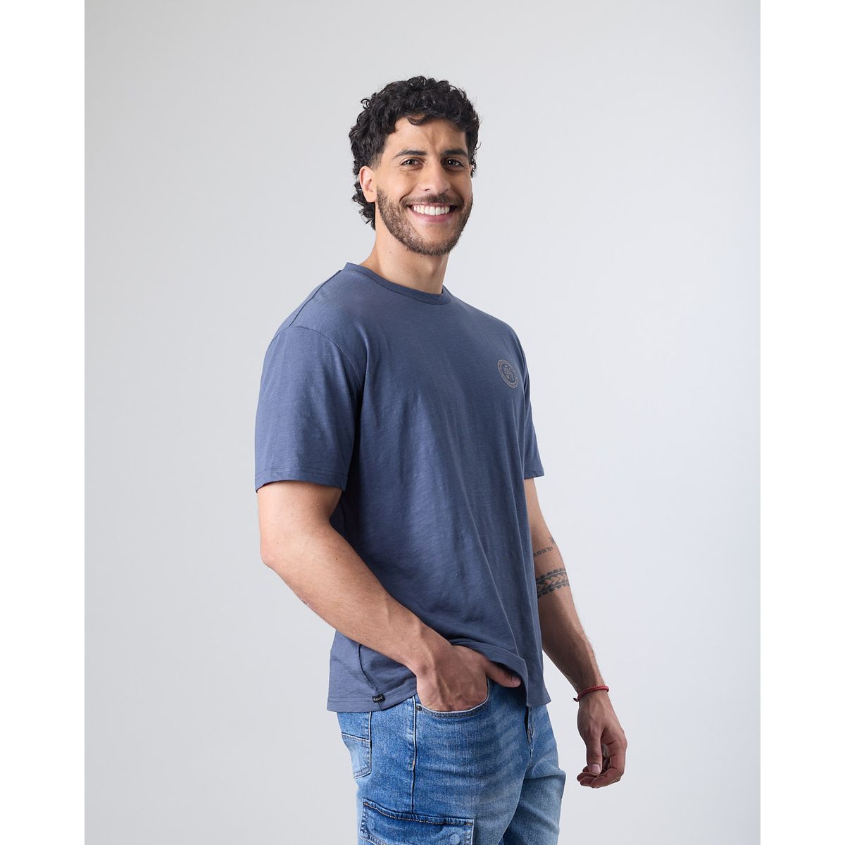 POLEMIC - Polera hombre manga corta tipo Bambu XV1700 Polemic