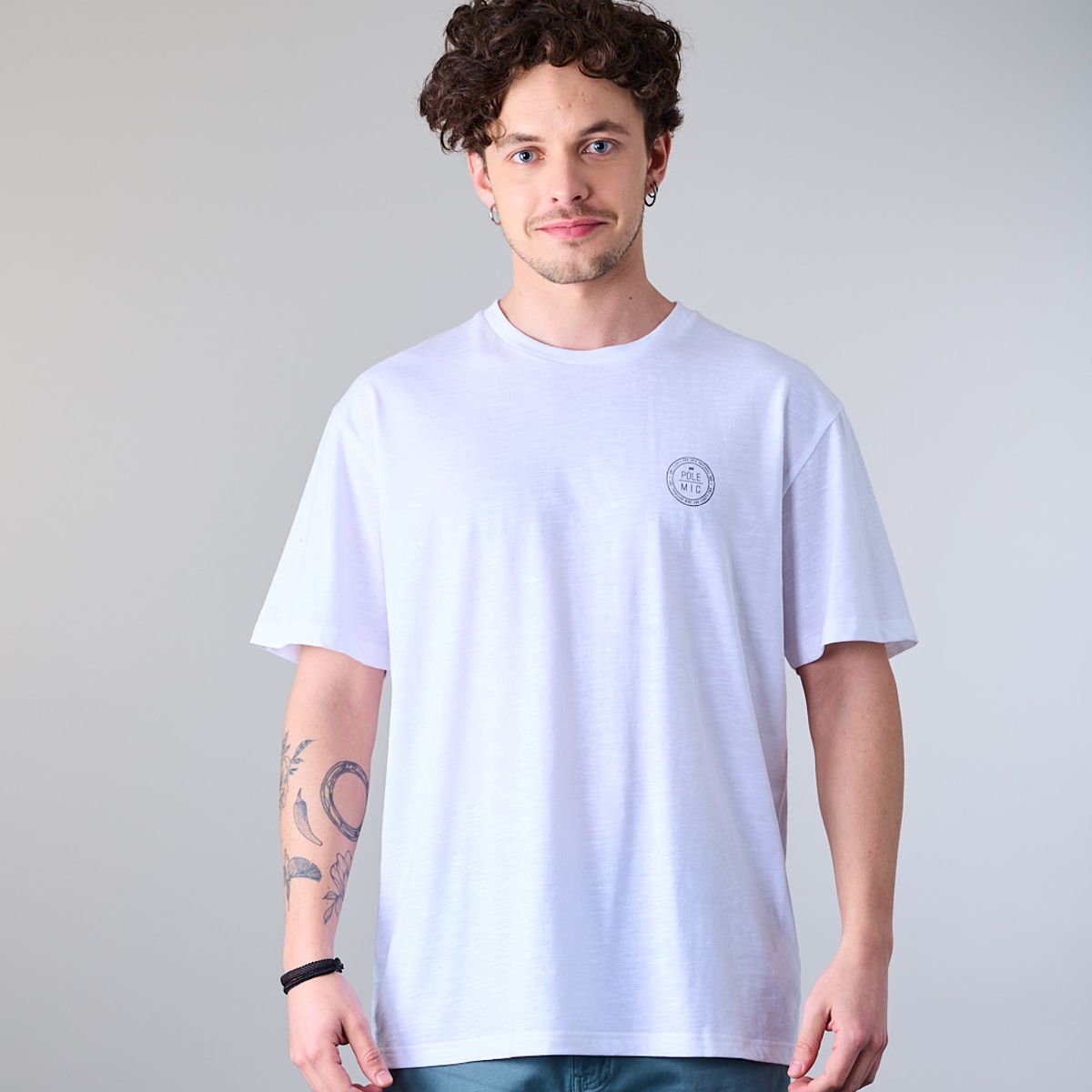 POLEMIC - Polera hombre manga corta tipo Bambu XV1700 Polemic