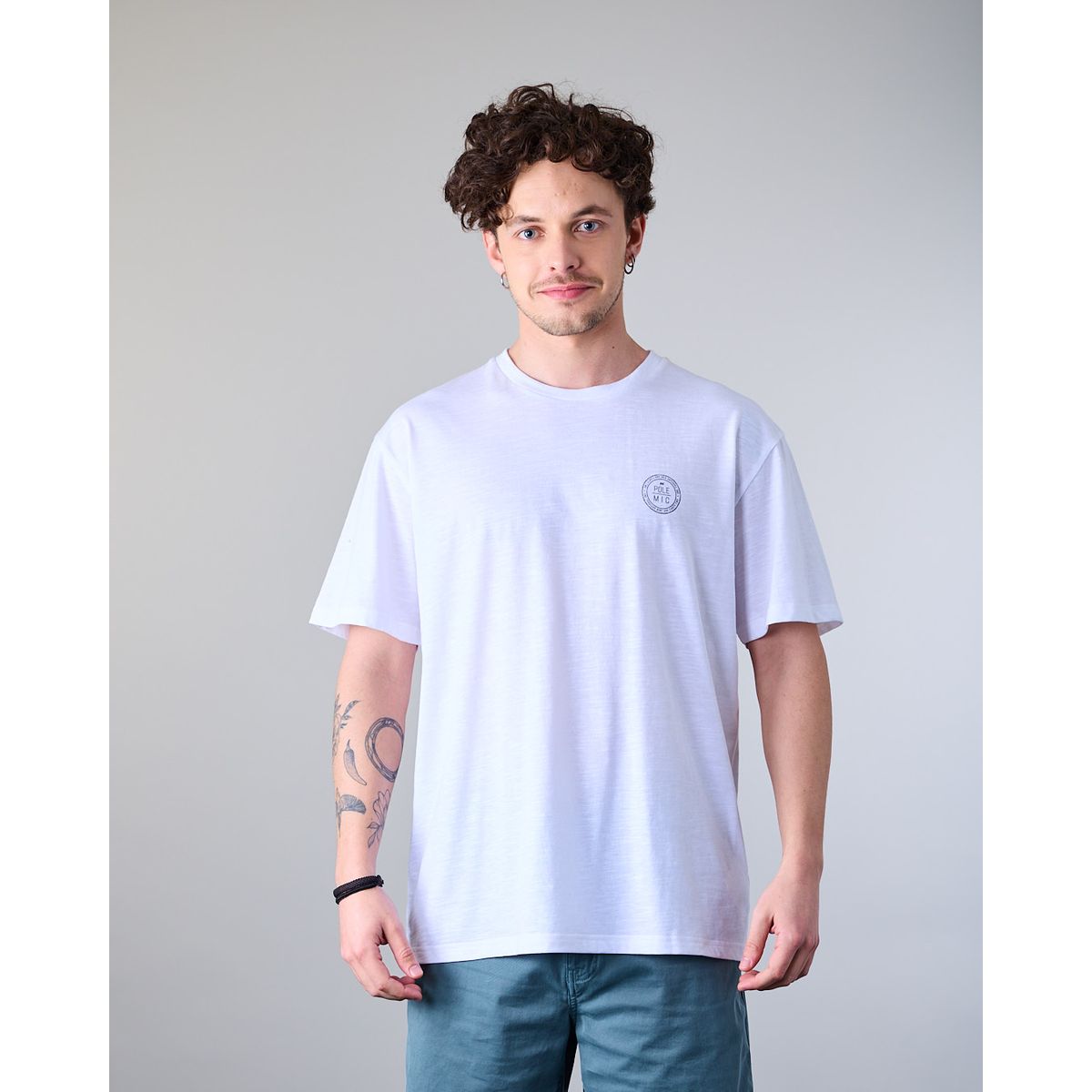 POLEMIC - Polera hombre manga corta tipo Bambu XV1700 Polemic
