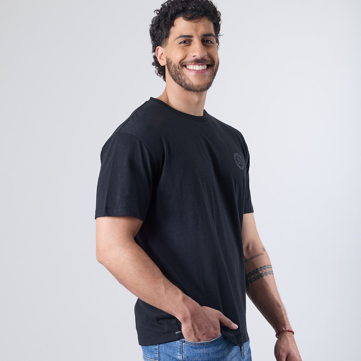 POLEMIC - Polera hombre manga corta tipo Bambu XV1700 Polemic