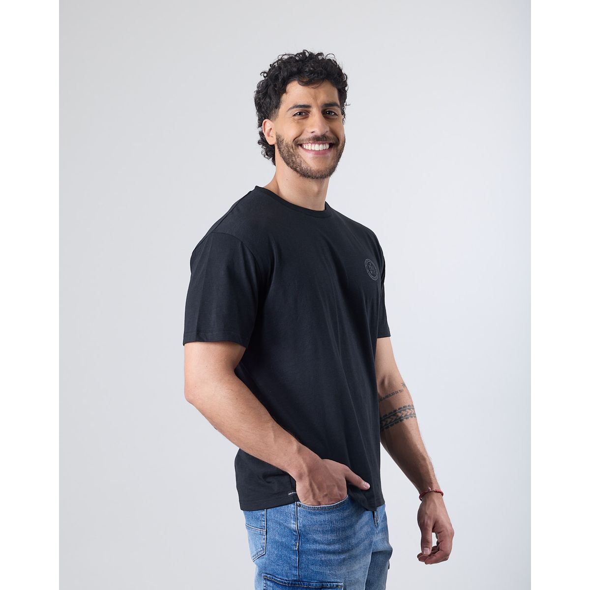 POLEMIC - Polera hombre manga corta tipo Bambu XV1700 Polemic