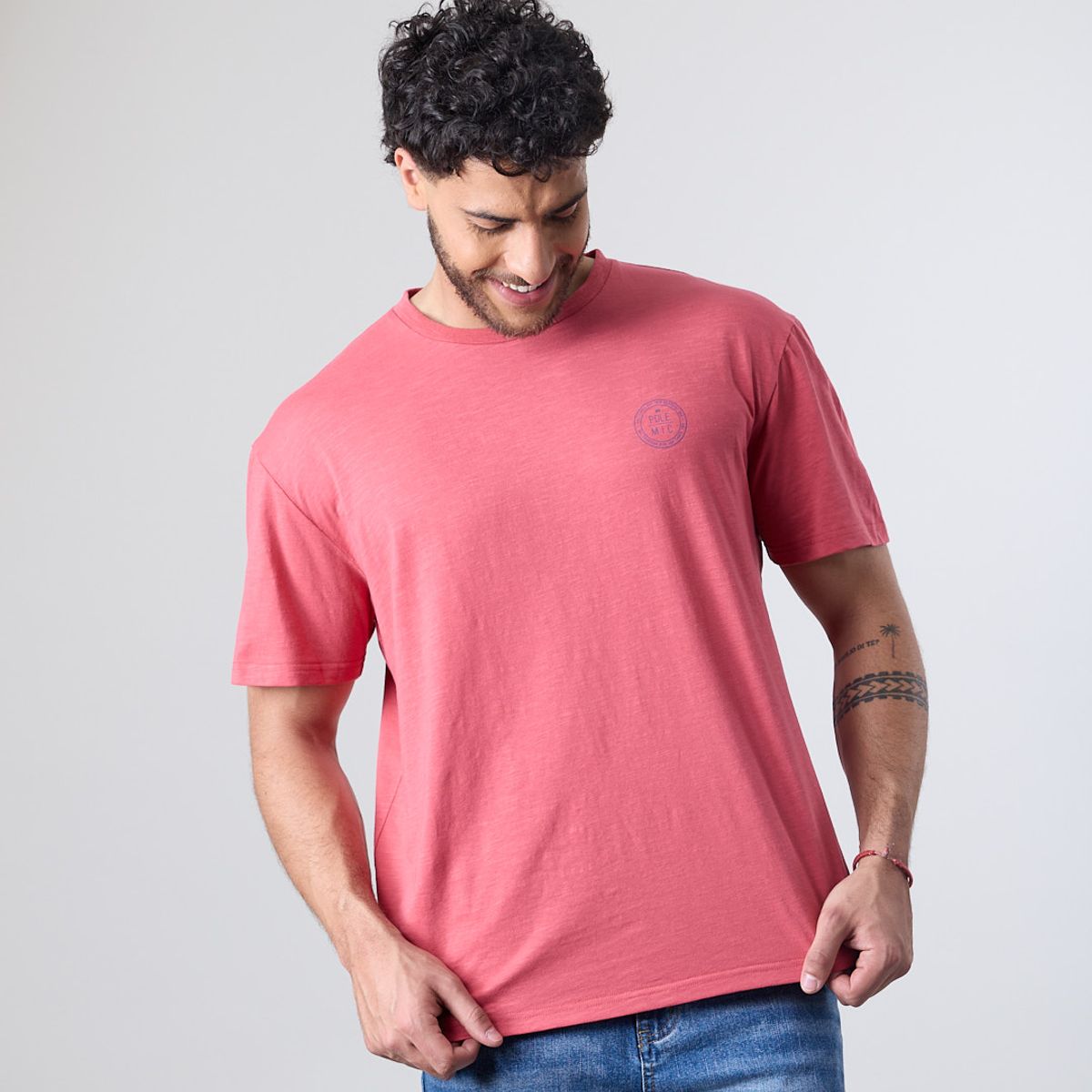 POLEMIC - Polera hombre manga corta tipo Bambu XV1700 Polemic