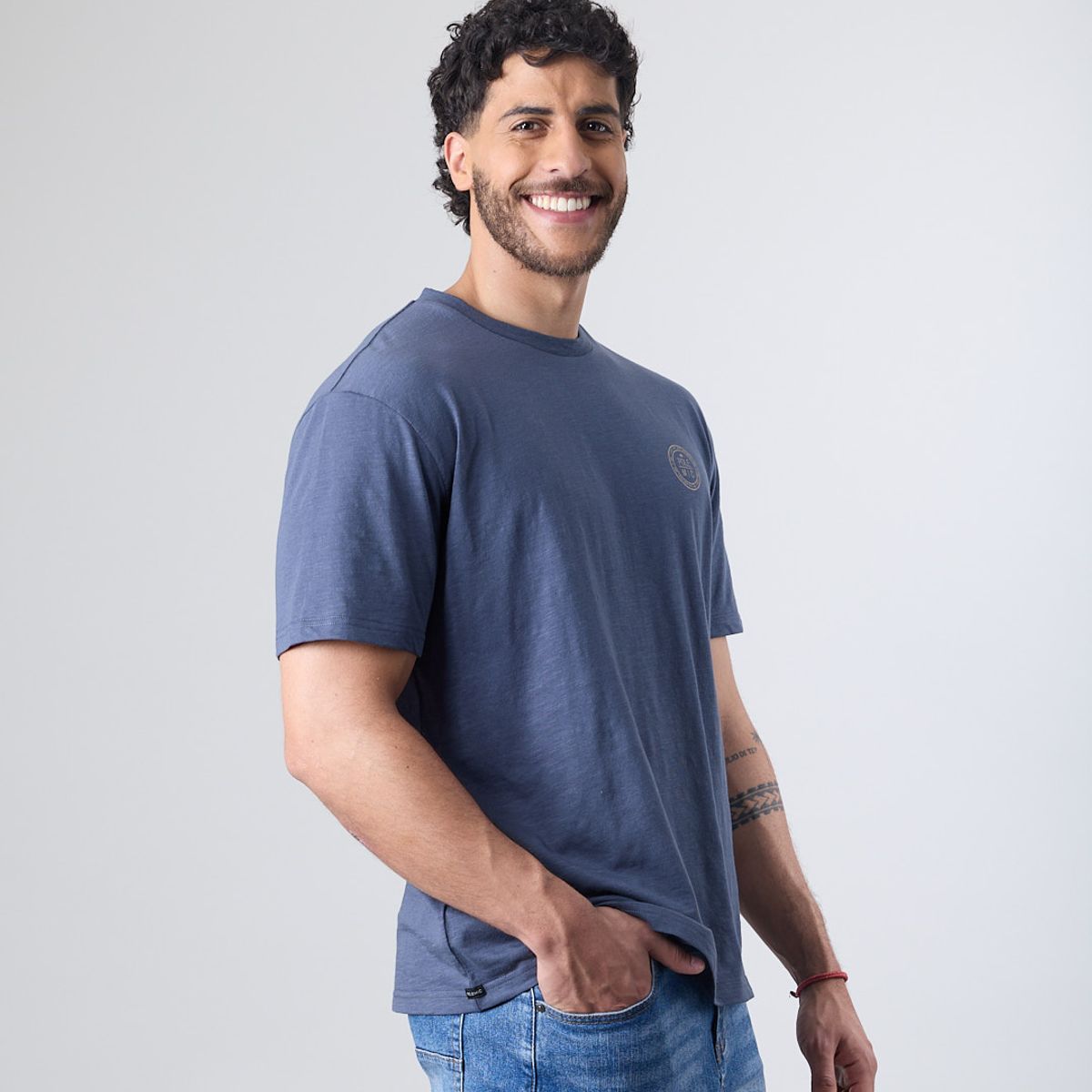 POLEMIC - Polera hombre manga corta tipo Bambu XV1700 Polemic
