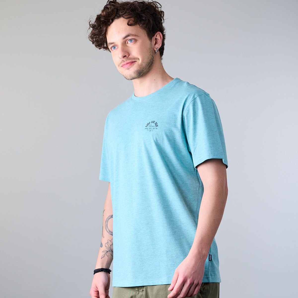 POLEMIC - Polera hombre manga corta Melange XV1713 Polemic