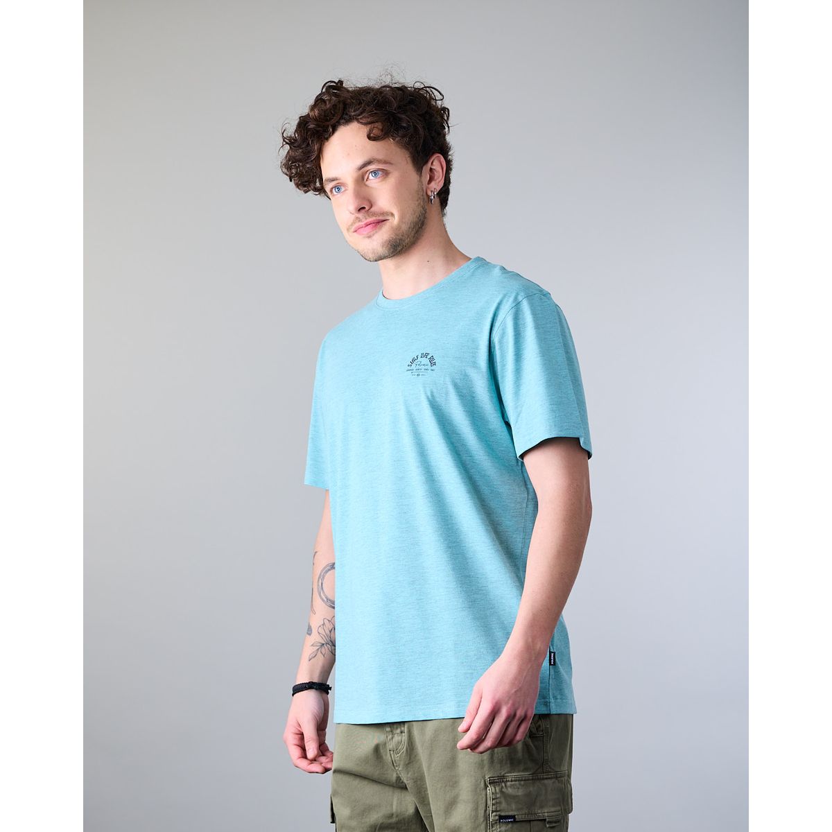 POLEMIC - Polera hombre manga corta Melange XV1713 Polemic