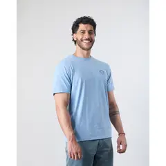 POLEMIC - Polera hombre manga corta Melange XV1713