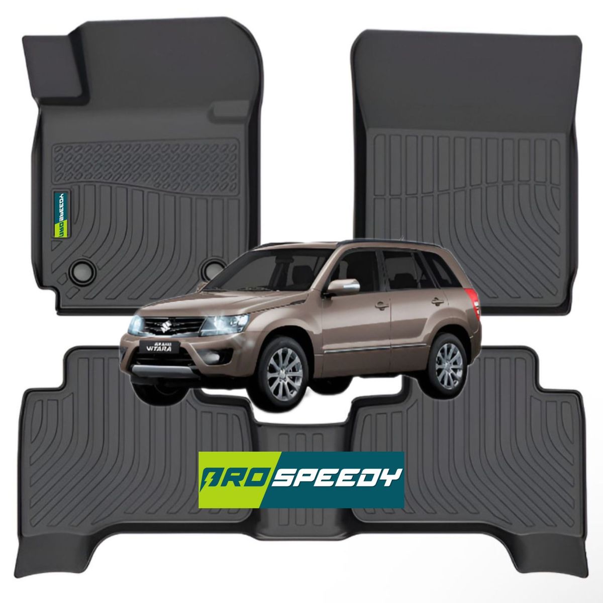 GENERICO - PISOS CALCE PERFECTO PROSPEEDY SUZUKI GRAND NOMADE 2008+ 3PIEZAS