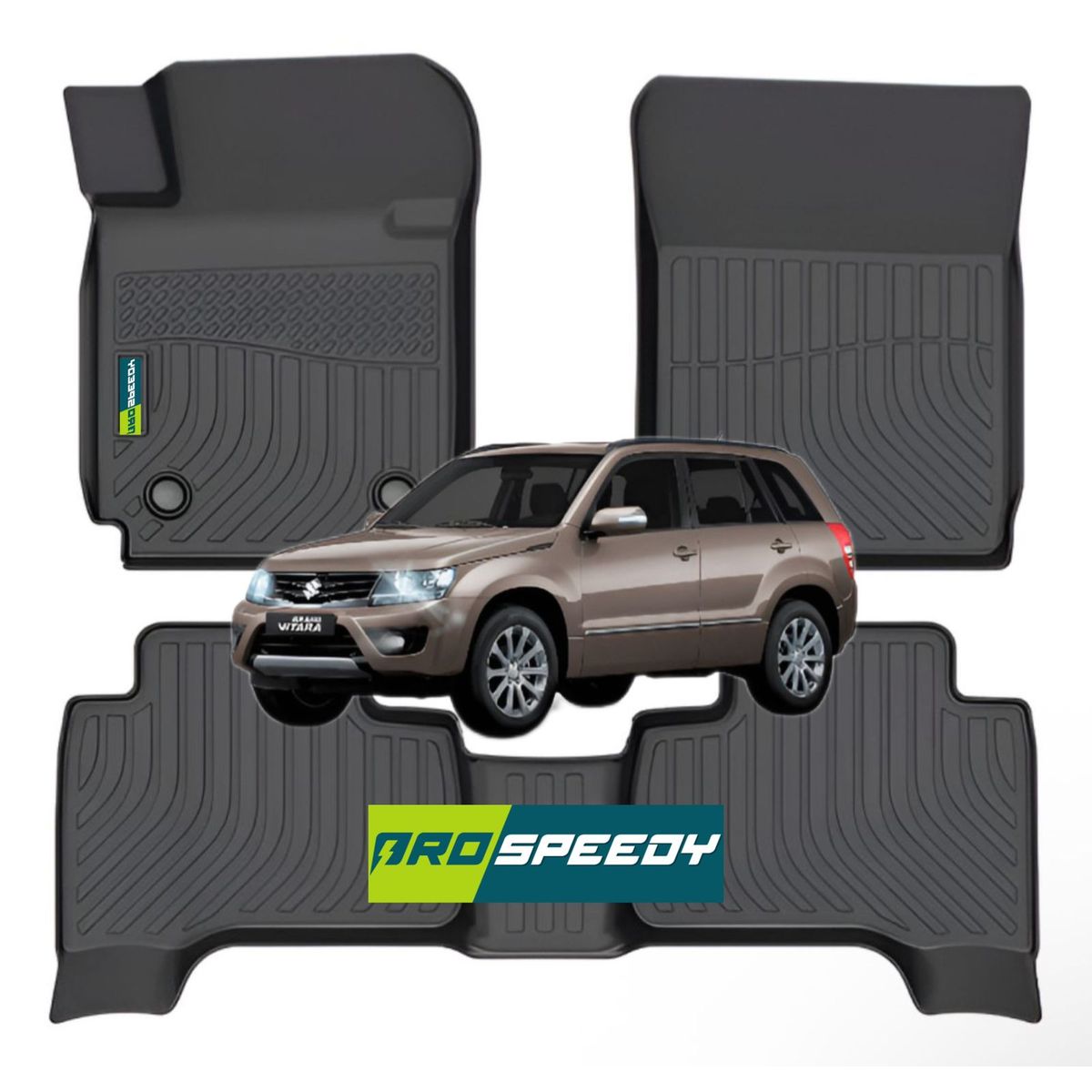 GENERICO - PISOS CALCE PERFECTO PROSPEEDY SUZUKI GRAND NOMADE 2008+ 3PIEZAS