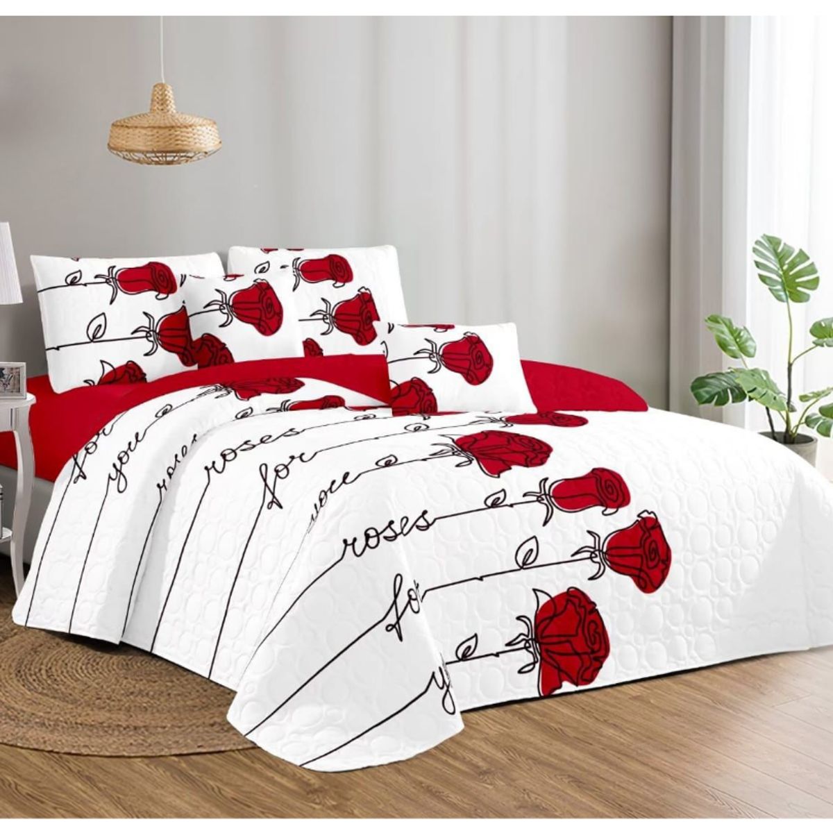 GENERICO - Cubrecama Quilt De Verano 2 Plazas Diseños Estampados Floral
