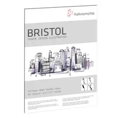 HAHNEMUHLE - Block Dibujo Bristol 250gr 20 Hojas A4 21x29cm