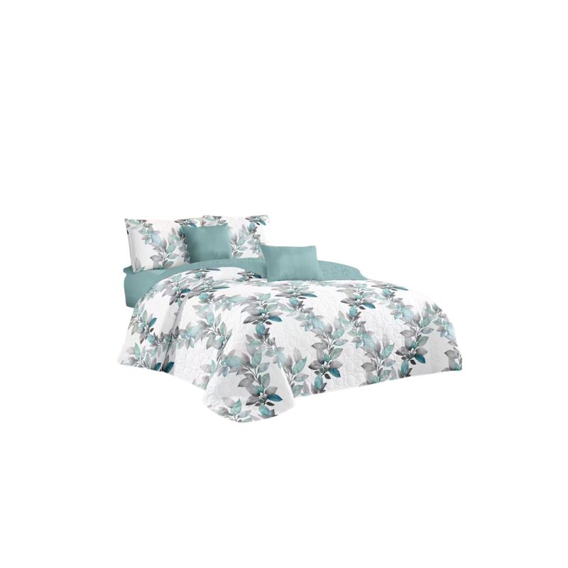 GENERICO - Cubrecama Quilt De Verano 2 Plazas Diseños Estampados Floral