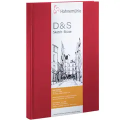 HAHNEMUHLE - Libreta Dibujo Roja 140gr 80h A5 14x21cm Vertical