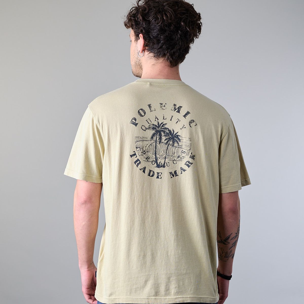 POLEMIC - Polera hombre manga corta Beach XV1772 Polemic