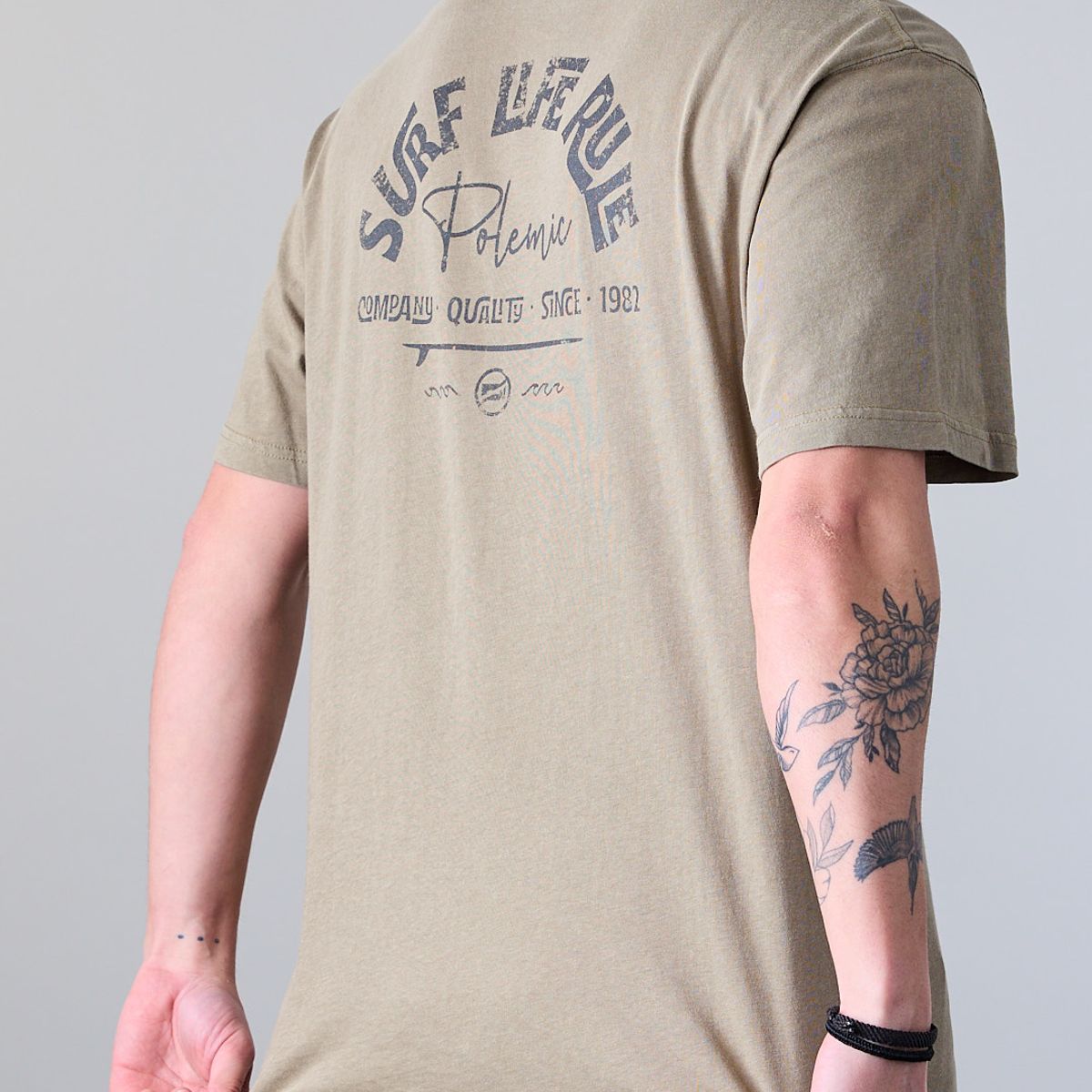 POLEMIC - Polera hombre manga corta Surf Life Rule XV1774 Polemic