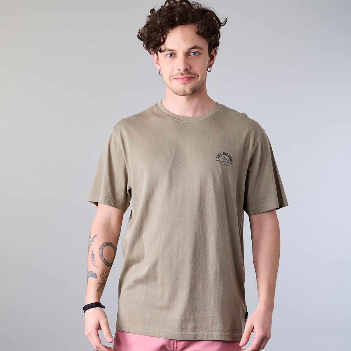 POLEMIC - Polera hombre manga corta Surf Life Rule XV1774 Polemic