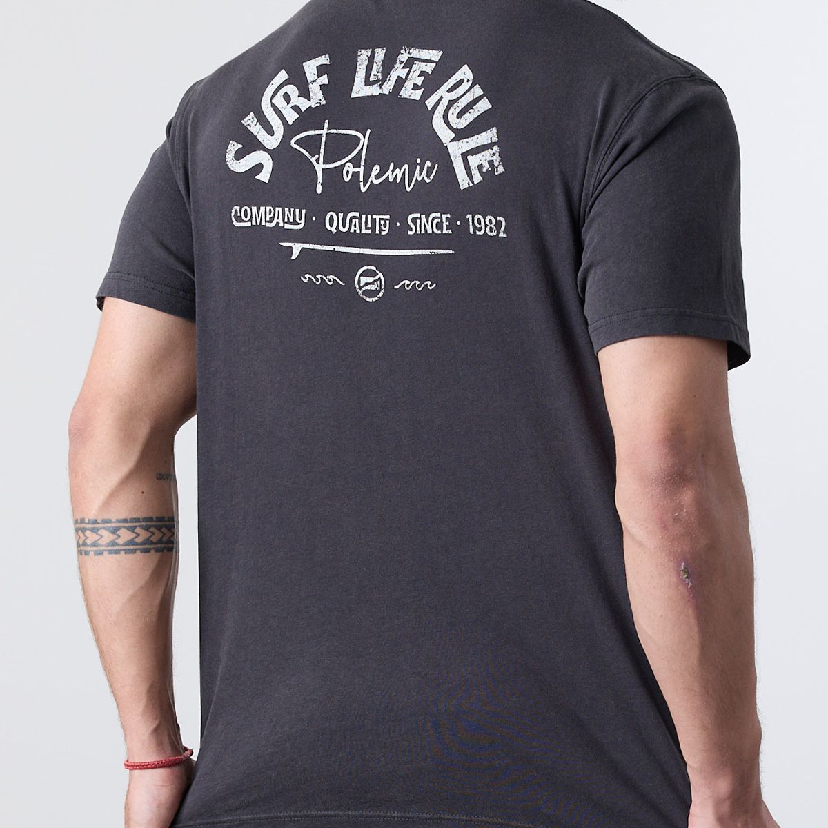 POLEMIC - Polera hombre manga corta Surf Life Rule XV1774 Polemic