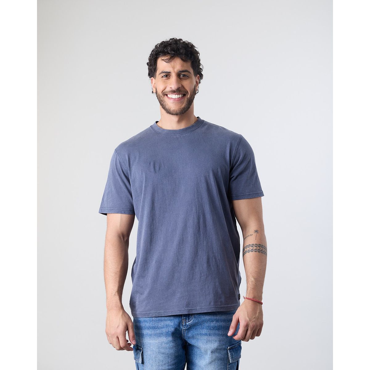 POLEMIC - Polera hombre manga corta Solid XV1776 Polemic