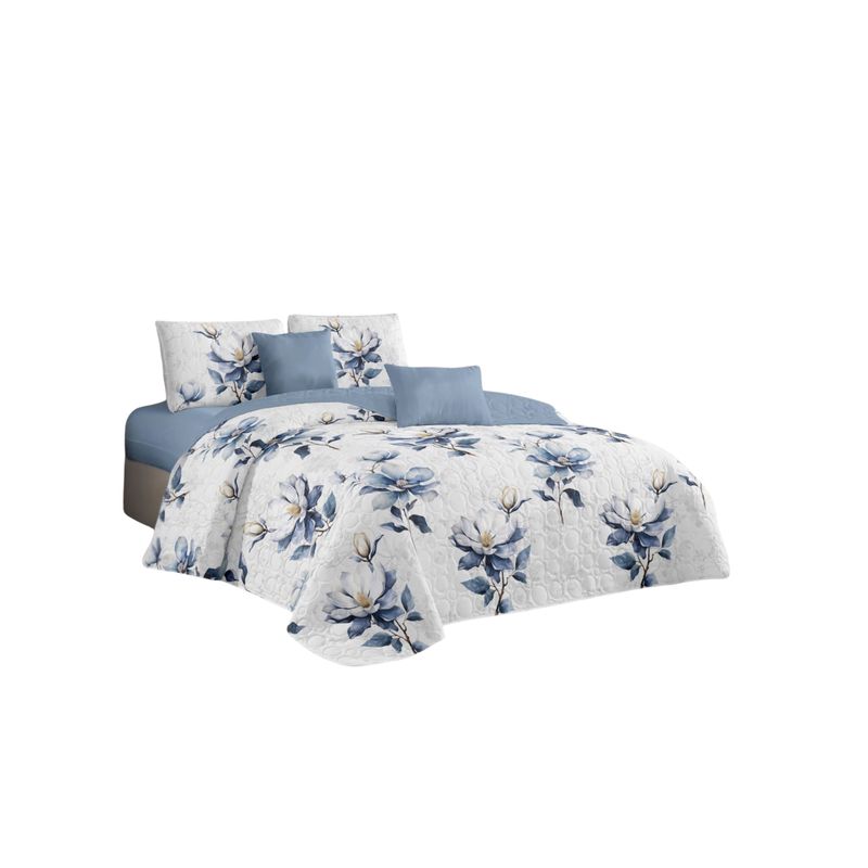 GENERICO - Cubrecama Quilt De Verano 2 Plazas Diseños Estampados Floral