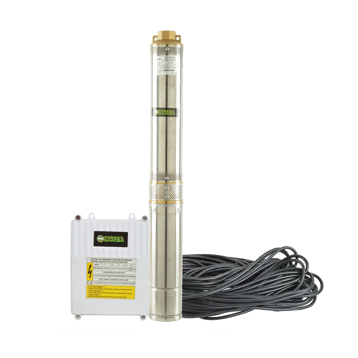 FOREST AND GARDEN - BOMBA POZO PROFUNDO 1HP PPF 858 25 FOREST GARDEN