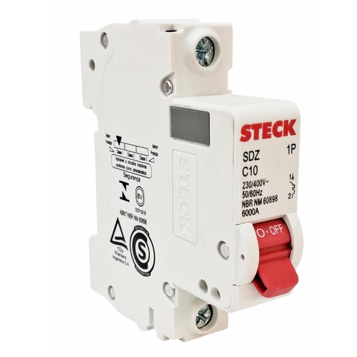 STECK - Interruptor automatico 1x25A curva C 230V 6Ka