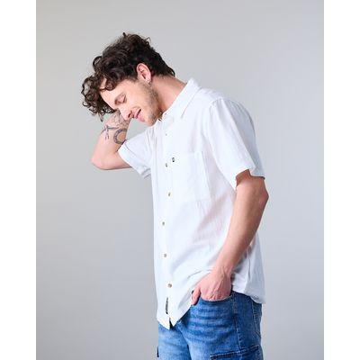 Imagen 2 del producto Camisa manga corta Hombre Algodón con textura XV5782