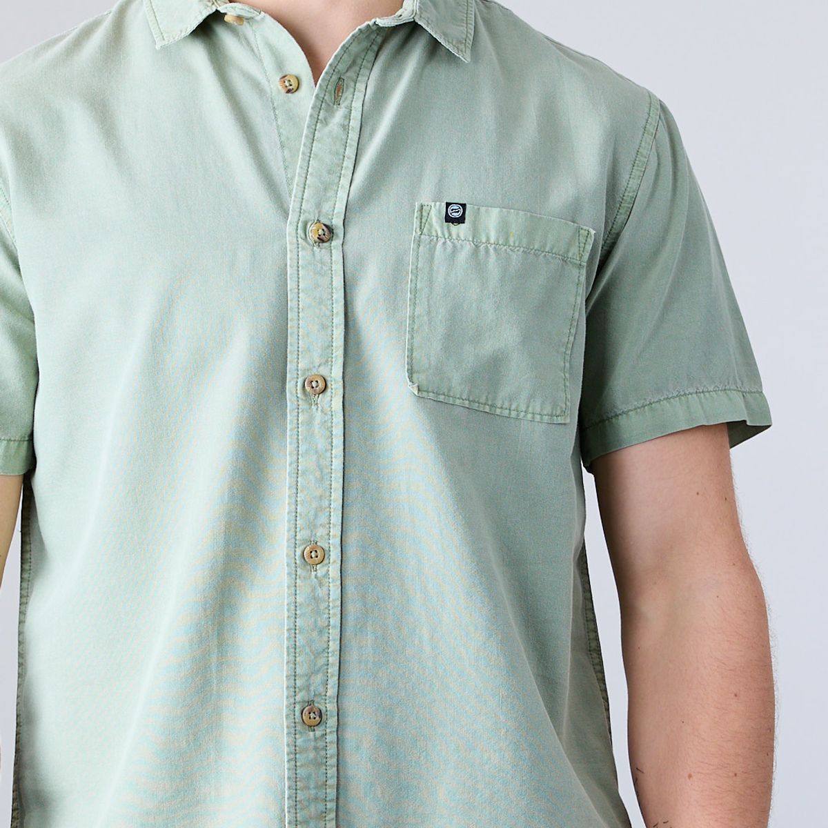 POLEMIC - Camisa manga corta Hombre Algodón Tencel XV5381 Polemic