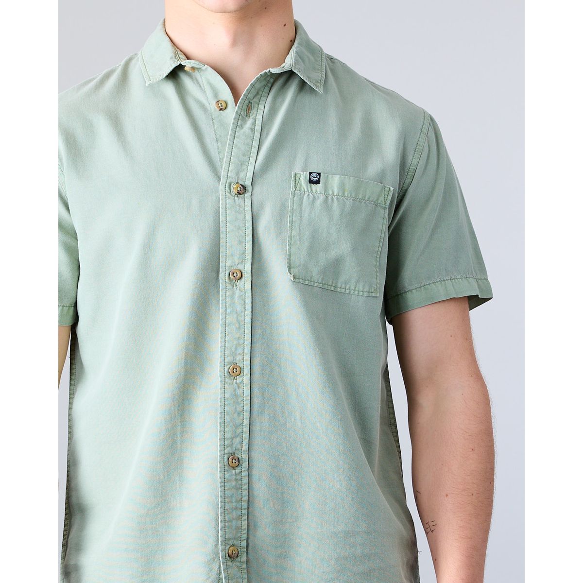 POLEMIC - Camisa manga corta Hombre Algodón Tencel XV5381 Polemic