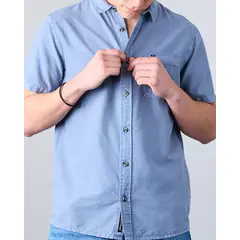 POLEMIC - Camisa manga corta Hombre Algodón Tencel XV5381