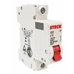 STECK - Interruptor automatico monofasico 1x10a C 230V 10Ka