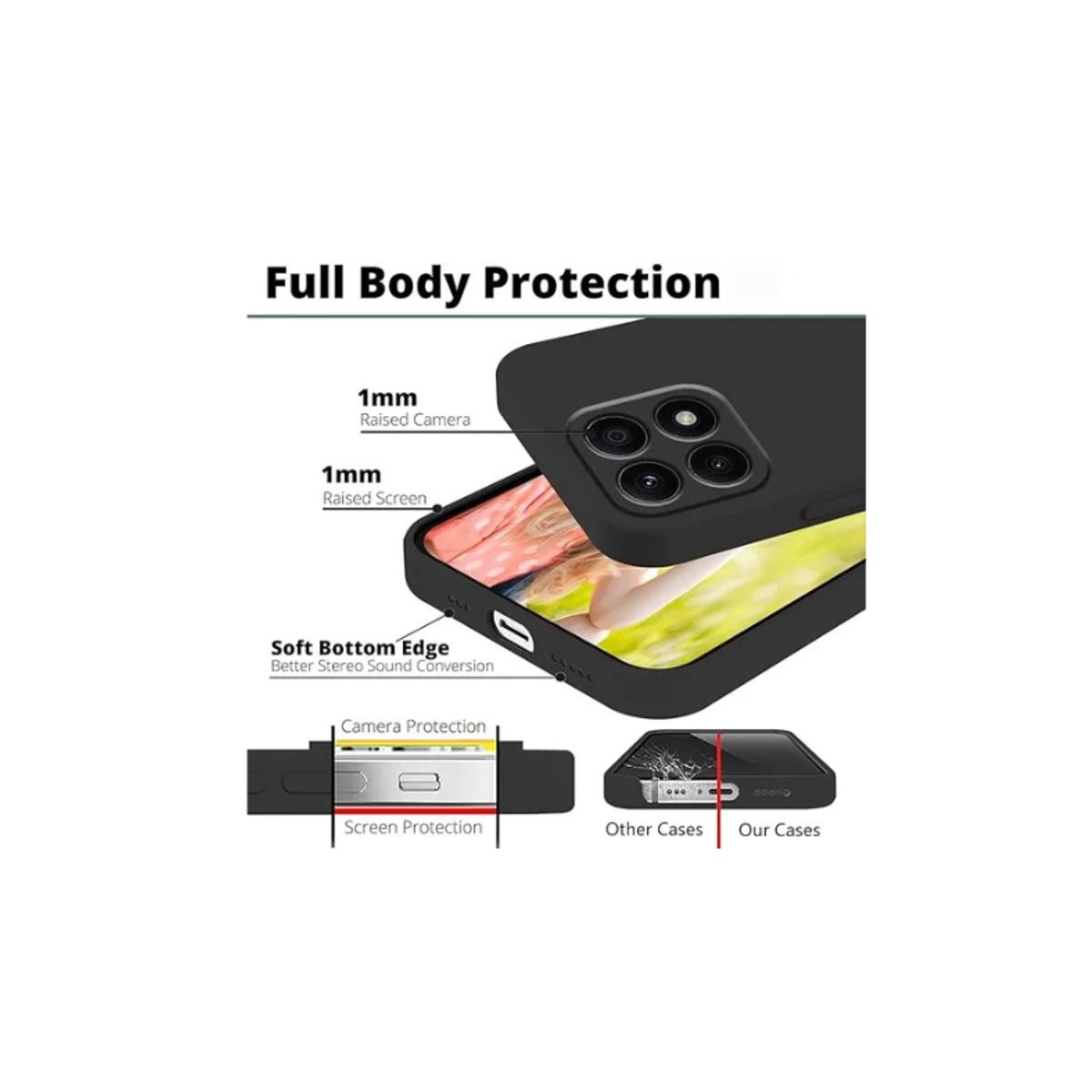 GENERICO - Carcasa Silicona Antigolpe Colores Para Honor X8C - Azul Rey