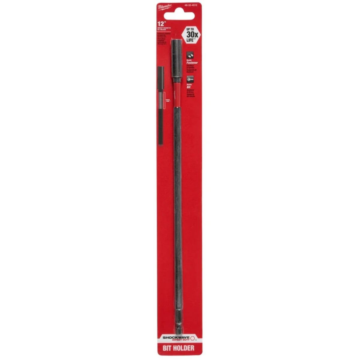 MILWAUKEE - Extensión Magnética De Impacto 1/4 12 Milwaukee 48-32-4512