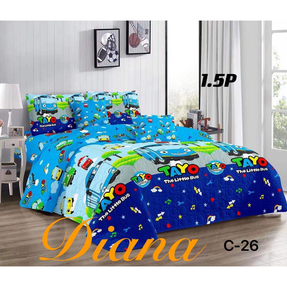 DIANA - Cobertor de Verano Quilts 1.5