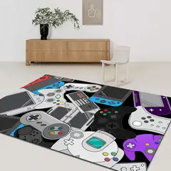 GENERICO - ALFOMBRA INFANTIL DISEÑO GAMER 120X170CM ANTIDESLIZANTE MC