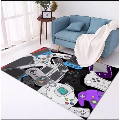 Imagen 2 del producto ALFOMBRA INFANTIL DISEÑO GAMER 120X170CM ANTIDESLIZANTE MC