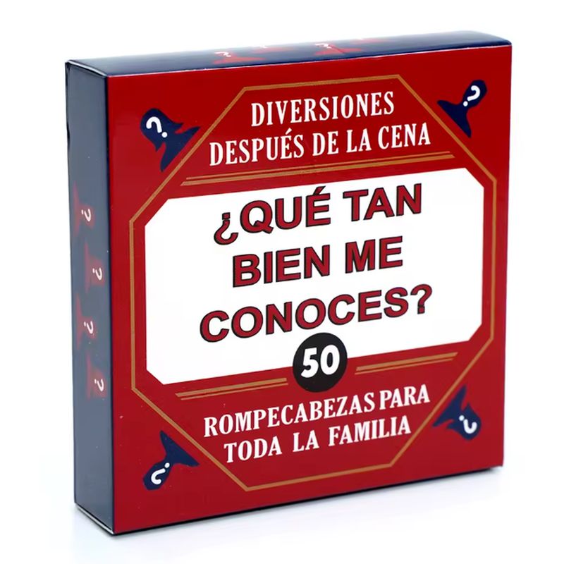 GENERICO - Que Tan Bien Me Conoces Juego Carta