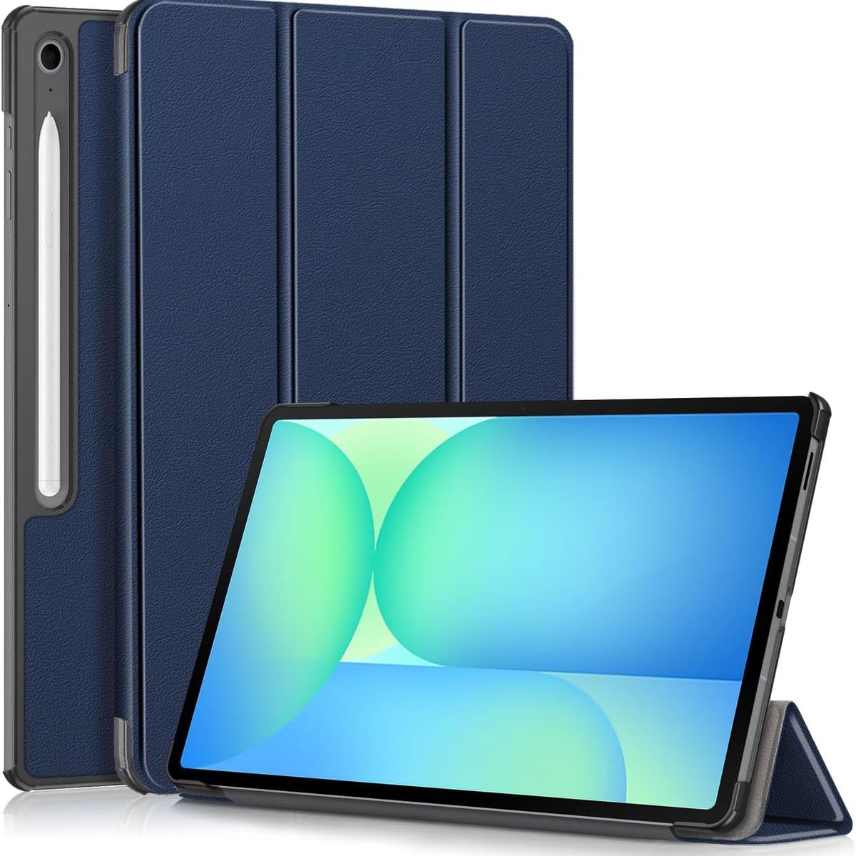GENERICO - Funda Inteligente Para Samsung Galaxy Tab S10 Fe Plus 13.1 Azul Marino