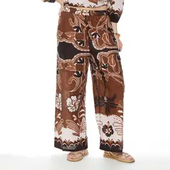 WADOS - PANTALON WIDE LEG ESTAMPADO TIRO ALTO PRETINA BASICA