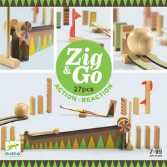 DJECO - Circuito Madera Zig & Go 27 pz
