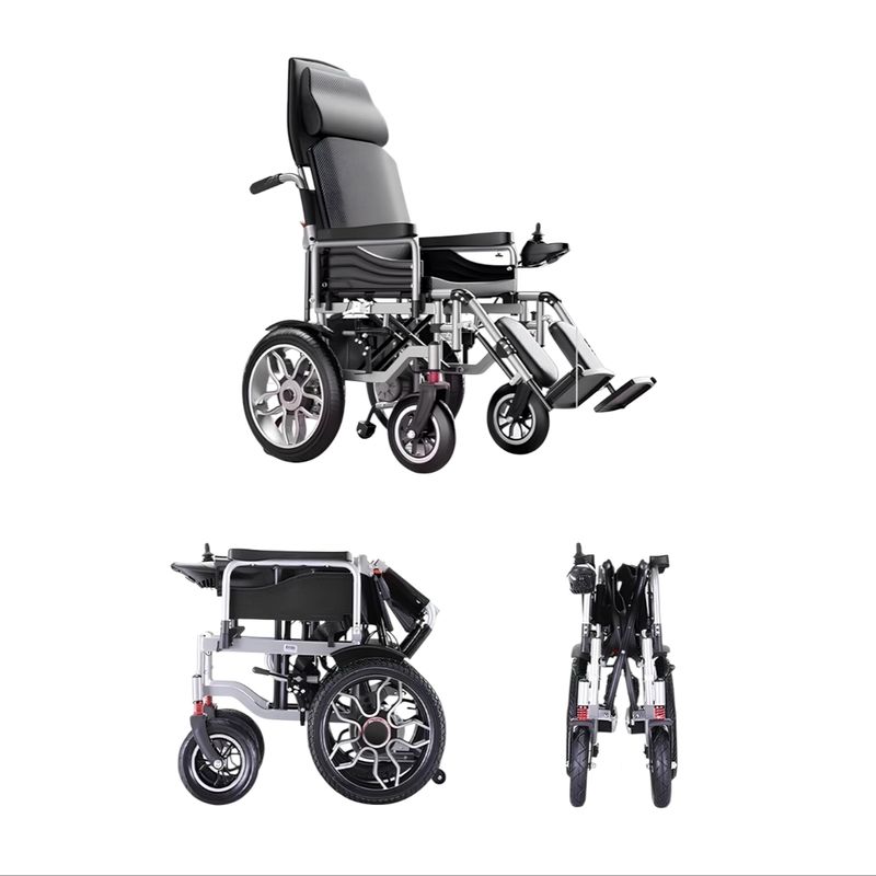 LUBABYCAS - Silla De Ruedas Eléctrica 700W 18KM Plegable Alto LuBabycas
