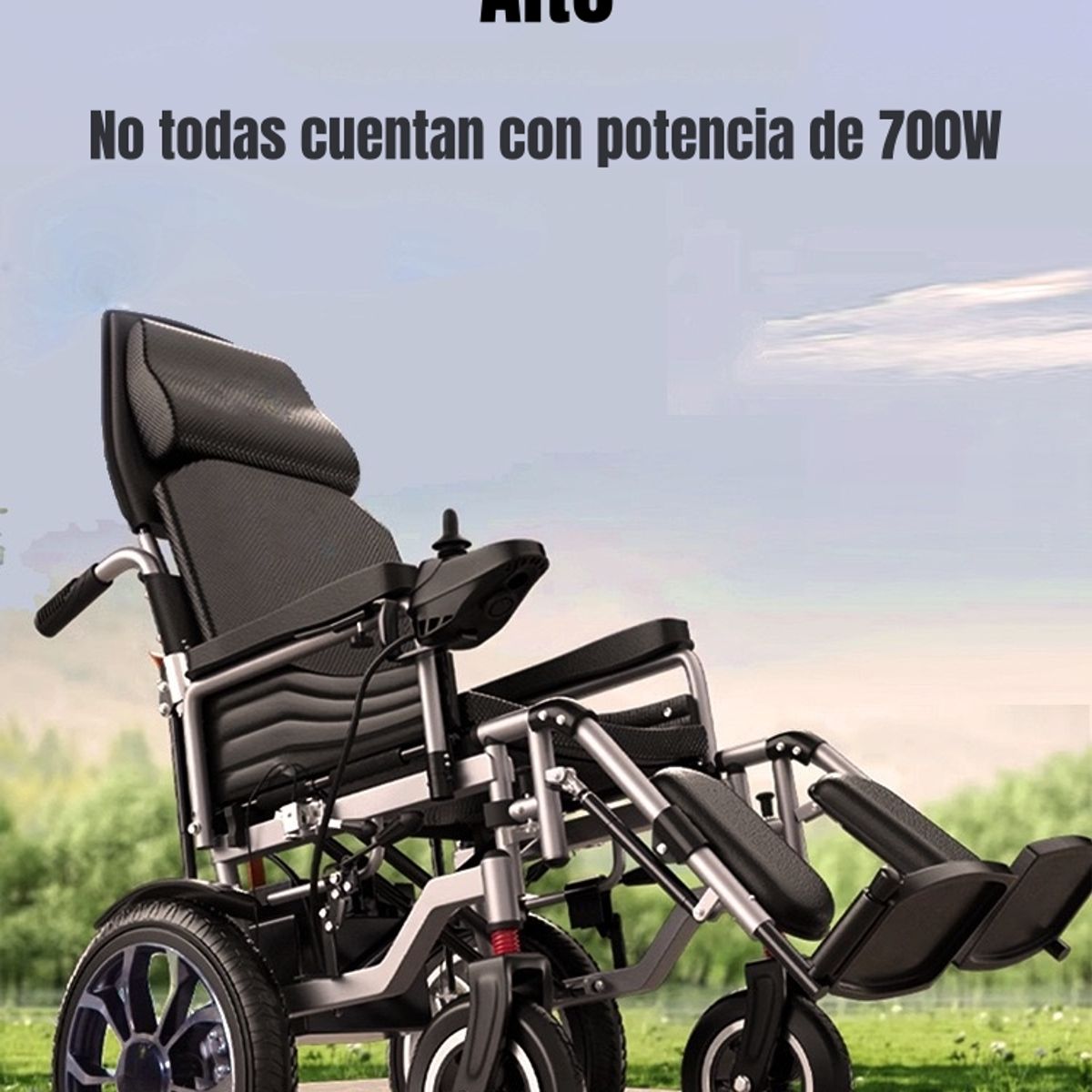 LUBABYCAS - Silla De Ruedas Eléctrica 700W 18KM Plegable Alto Lubabycas