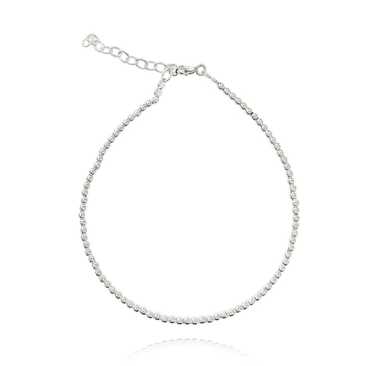 COGGIOLA - Pulsera Bolitas 2mm Plata Fina 925