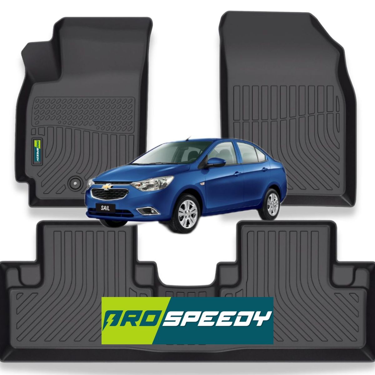 GENERICO - PISOS CALCE PERFECTO PROSPEEDY CHEVROLET SAIL 2017-2023
