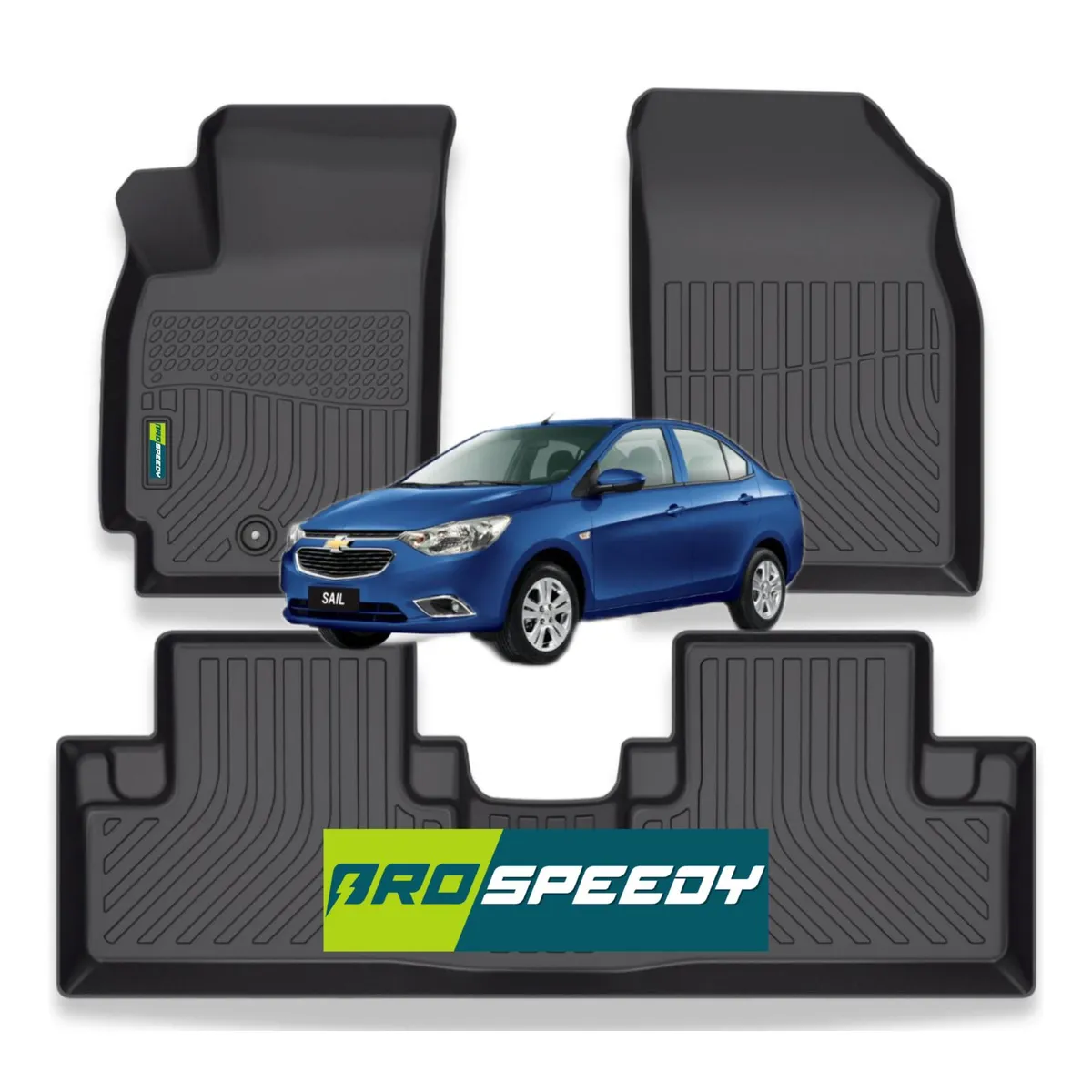 GENERICO - PISOS CALCE PERFECTO PROSPEEDY CHEVROLET SAIL 2017-2023