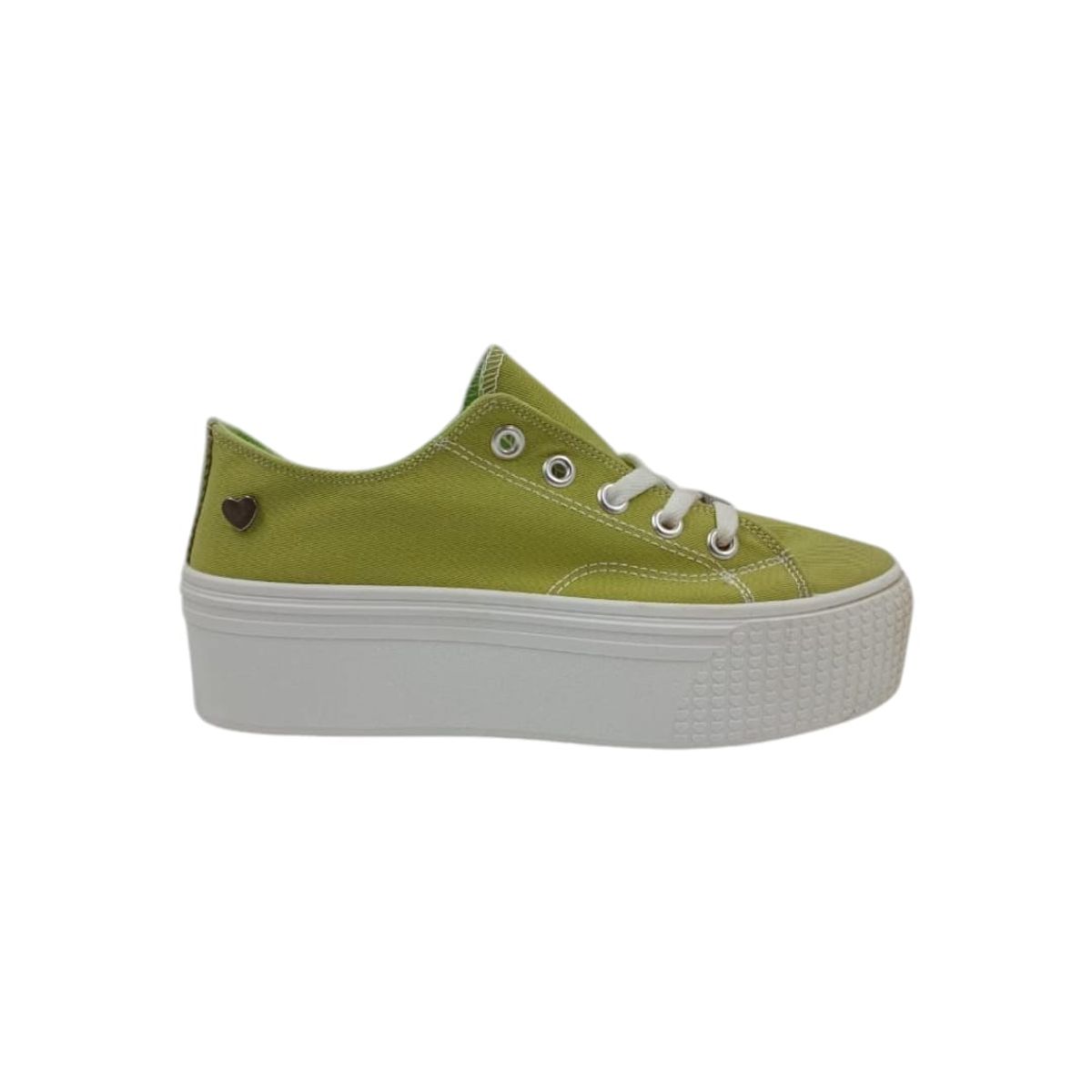 HERIEL - Zapatilla Verde Plataforma